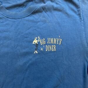 Vintage Big Jimmy's‎ Diner T-Shirt Mens Medium Blue